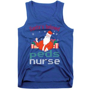 Pediatric Ugly Christmas Santas Beloved Prn Nurse Funny Gift Tank Top