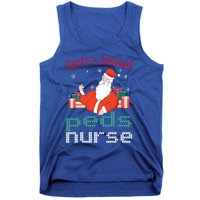 Pediatric Ugly Christmas Santas Beloved Prn Nurse Funny Gift Tank Top