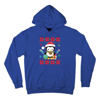 Penguin Ugly Christmas Tacky Xmas Crazy Holiday Candy Canes Gift Hoodie