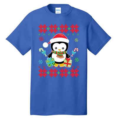 Penguin Ugly Christmas Tacky Xmas Crazy Holiday Candy Canes Gift Tall T-Shirt