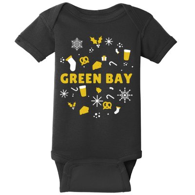 Packers Ugly Christmas Shirt Baby Bodysuit
