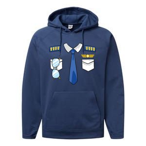 Pilot Uniform Costume Airplane Aviator Aviation Halloween Performance Fleece Hoodie