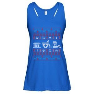 Pharmacy Ugly Christmas Sweater For Pharmacist Christmas Cool Gift Ladies Essential Flowy Tank