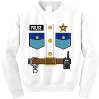 Police Uniform Costume Cool Easy Halloween Gift Kids Sweatshirt