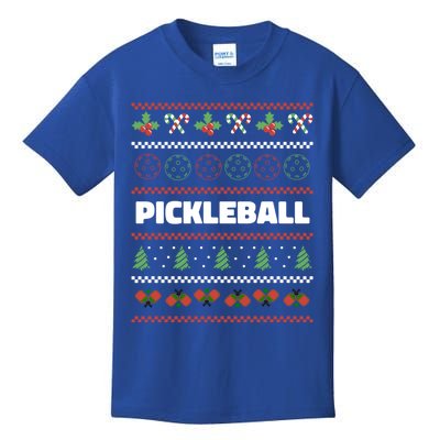 Pickleball Ugly Christmas Design Gift Kids T-Shirt