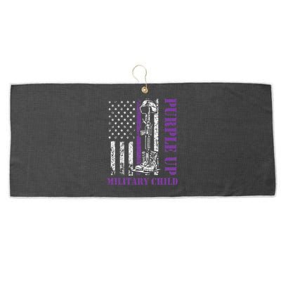 Purple Up Children's Costumes Military Children's Month American Flag Large Microfiber Waffle Golf Towel