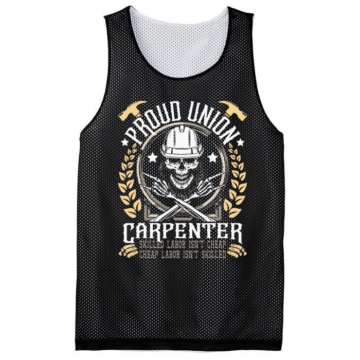 Proud Union Carpenter Woodworking Carpentry Woodworker Mesh Reversible Basketball Jersey Tank