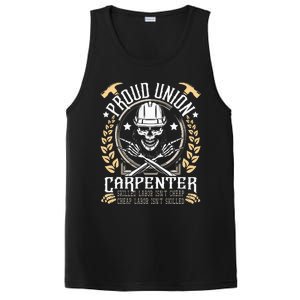 Proud Union Carpenter Woodworking Carpentry Woodworker PosiCharge Competitor Tank