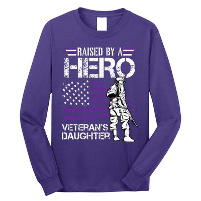 Purple Up Children's Costumes Military Children's Month American Flag Long Sleeve Shirt