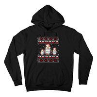 Penguin Ugly Christmas Xmas Lights Family Matching Hoodie