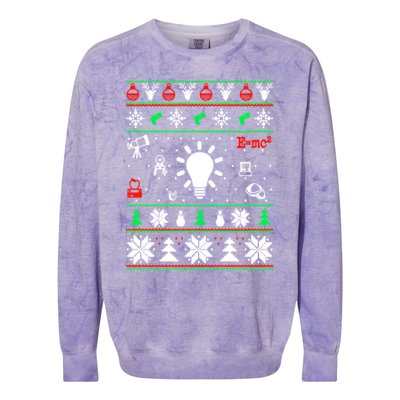 Physics Ugly Christmas Colorblast Crewneck Sweatshirt