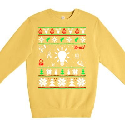 Physics Ugly Christmas Premium Crewneck Sweatshirt