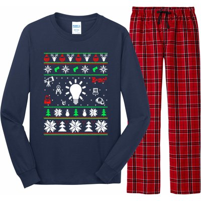 Physics Ugly Christmas Long Sleeve Pajama Set