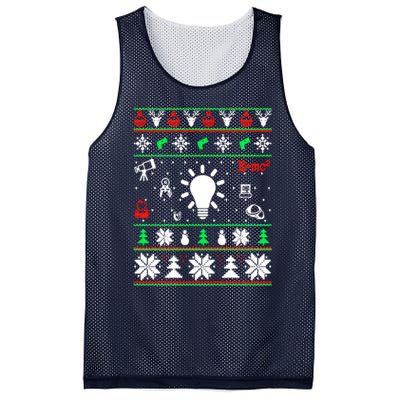 Physics Ugly Christmas Mesh Reversible Basketball Jersey Tank