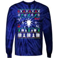 Physics Ugly Christmas Tie-Dye Long Sleeve Shirt