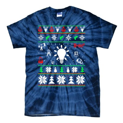 Physics Ugly Christmas Tie-Dye T-Shirt