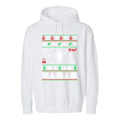 Physics Ugly Christmas Garment-Dyed Fleece Hoodie