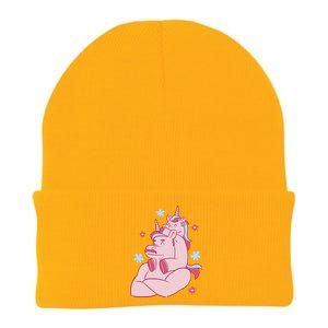 Papa Unicorn Cute Gift Knit Cap Winter Beanie