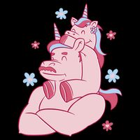 Papa Unicorn Cute Gift Flatbill Hat