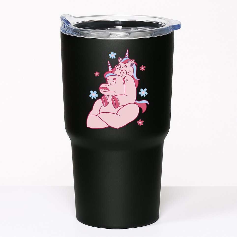 Papa Unicorn Cute Gift Tumbler