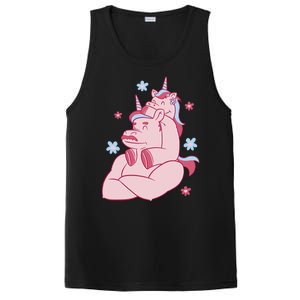 Papa Unicorn Cute Gift PosiCharge Competitor Tank