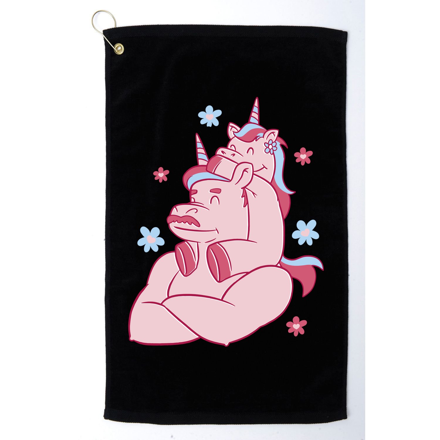 Papa Unicorn Cute Gift Golf Towel