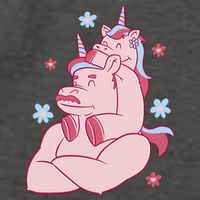 Papa Unicorn Cute Gift Vector Backpack