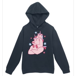 Papa Unicorn Cute Gift Urban Pullover Hoodie