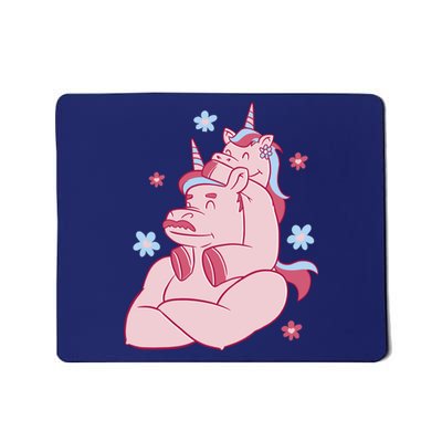 Papa Unicorn Cute Gift Mousepad