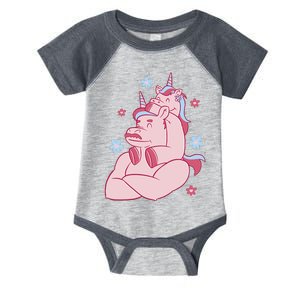 Papa Unicorn Cute Gift Infant Baby Jersey Bodysuit