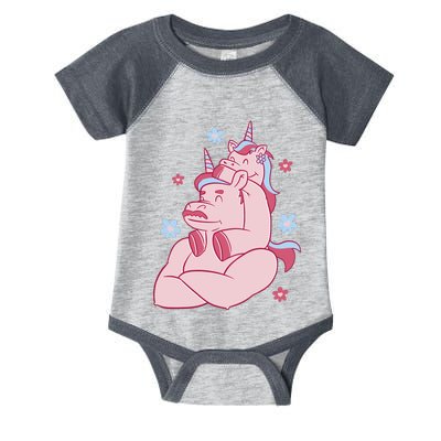 Papa Unicorn Cute Gift Infant Baby Jersey Bodysuit