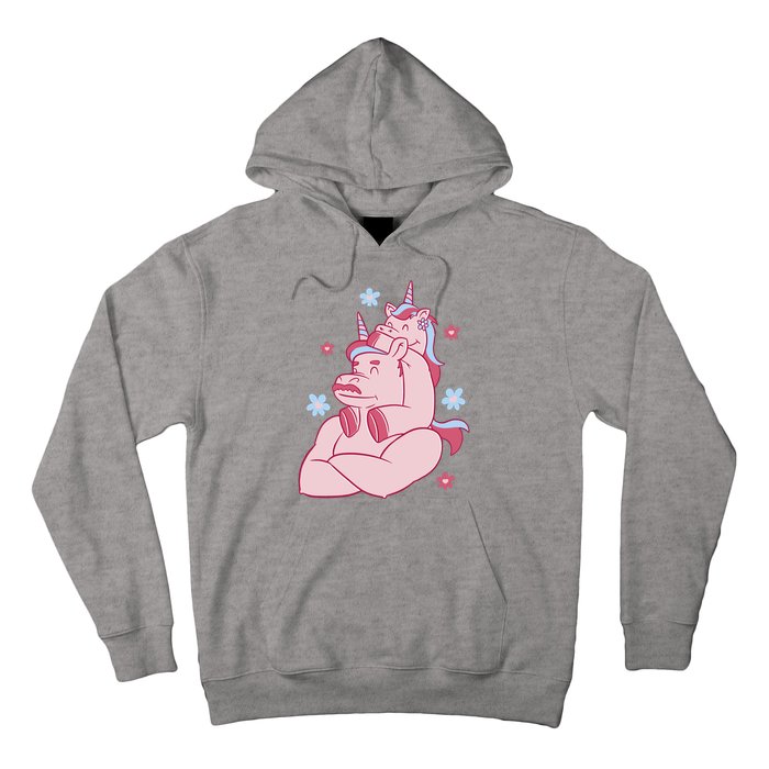 Papa Unicorn Cute Gift Hoodie