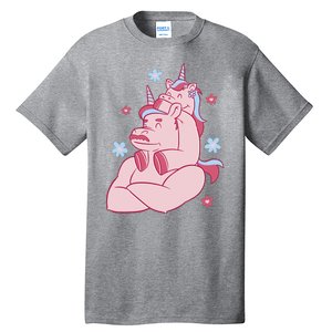 Papa Unicorn Cute Gift Tall T-Shirt