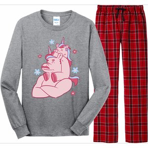 Papa Unicorn Cute Gift Long Sleeve Pajama Set