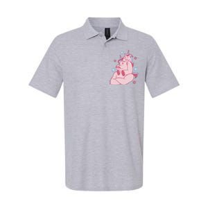 Papa Unicorn Cute Gift Softstyle Adult Sport Polo