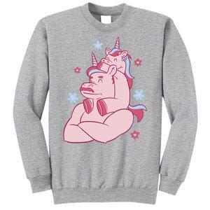 Papa Unicorn Cute Gift Tall Sweatshirt