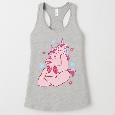 Papa Unicorn Cute Gift Womens Tank Top