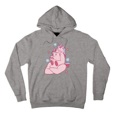 Papa Unicorn Cute Gift Tall Hoodie