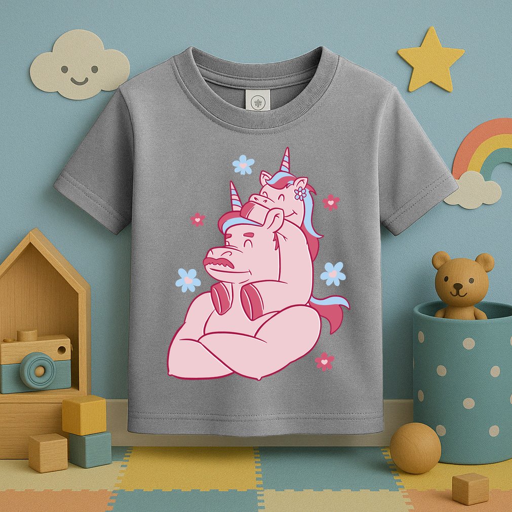 Papa Unicorn Cute Gift Toddler T-Shirt