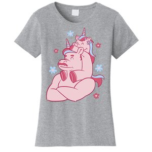 Papa Unicorn Cute Gift Women's T-Shirt