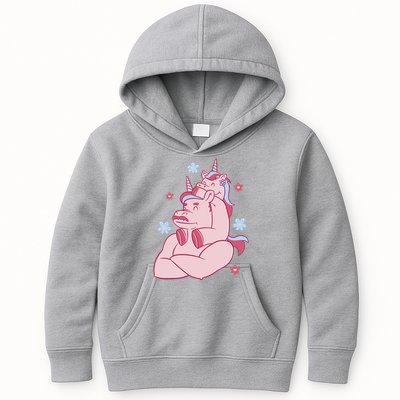 Papa Unicorn Cute Gift Kids Hoodie