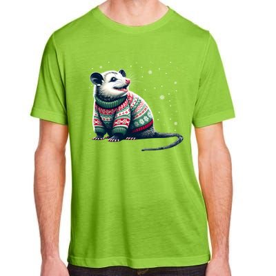 Possum Ugly Christmas Sweater Opposum Lover Rodent Owner Adult ChromaSoft Performance T-Shirt