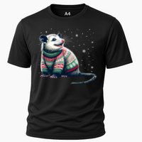 Possum Ugly Christmas Sweater Opposum Lover Rodent Owner Cooling Performance Crew T-Shirt