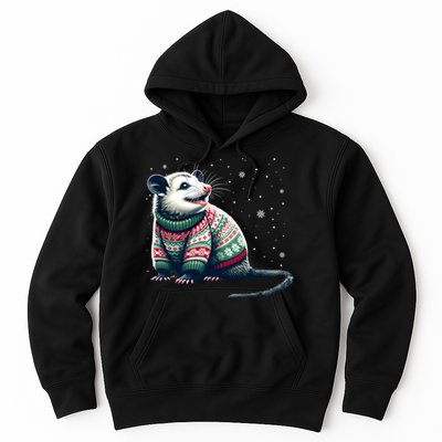 Possum Ugly Christmas Sweater Opposum Lover Rodent Owner Hoodie