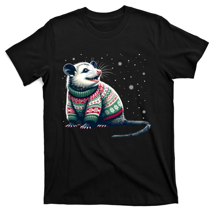 Possum Ugly Christmas Sweater Opposum Lover Rodent Owner T-Shirt