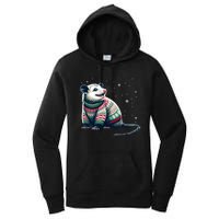 Possum Ugly Christmas Sweater Opposum Lover Rodent Owner Women's Pullover Hoodie