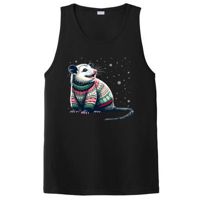 Possum Ugly Christmas Sweater Opposum Lover Rodent Owner PosiCharge Competitor Tank