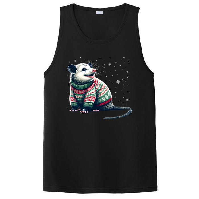 Possum Ugly Christmas Sweater Opposum Lover Rodent Owner PosiCharge Competitor Tank