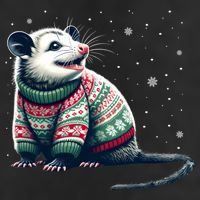 Possum Ugly Christmas Sweater Opposum Lover Rodent Owner Hat