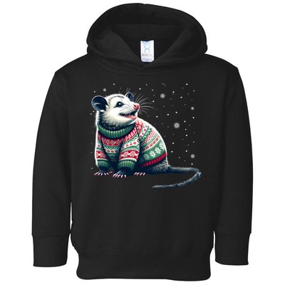 Possum Ugly Christmas Sweater Opposum Lover Rodent Owner Toddler Hoodie